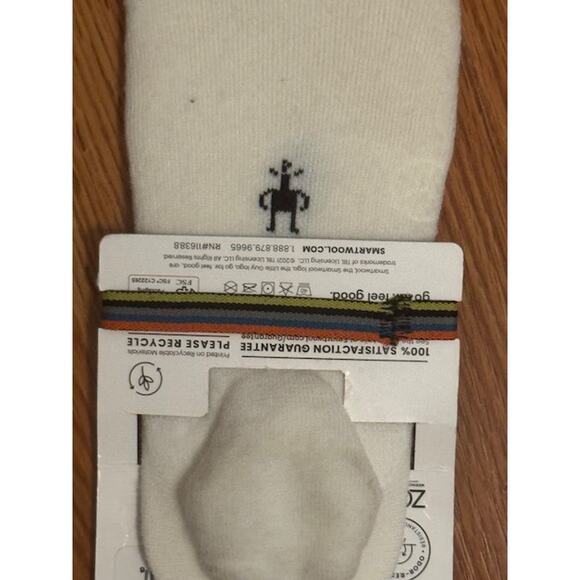 NWT Smartwool Everyday No Show Socks White 9-11.5 Large - Picture 6 of 7